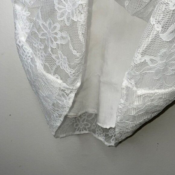 Free People Songbird Mini Dress White Size Large - Picture 11 of 13